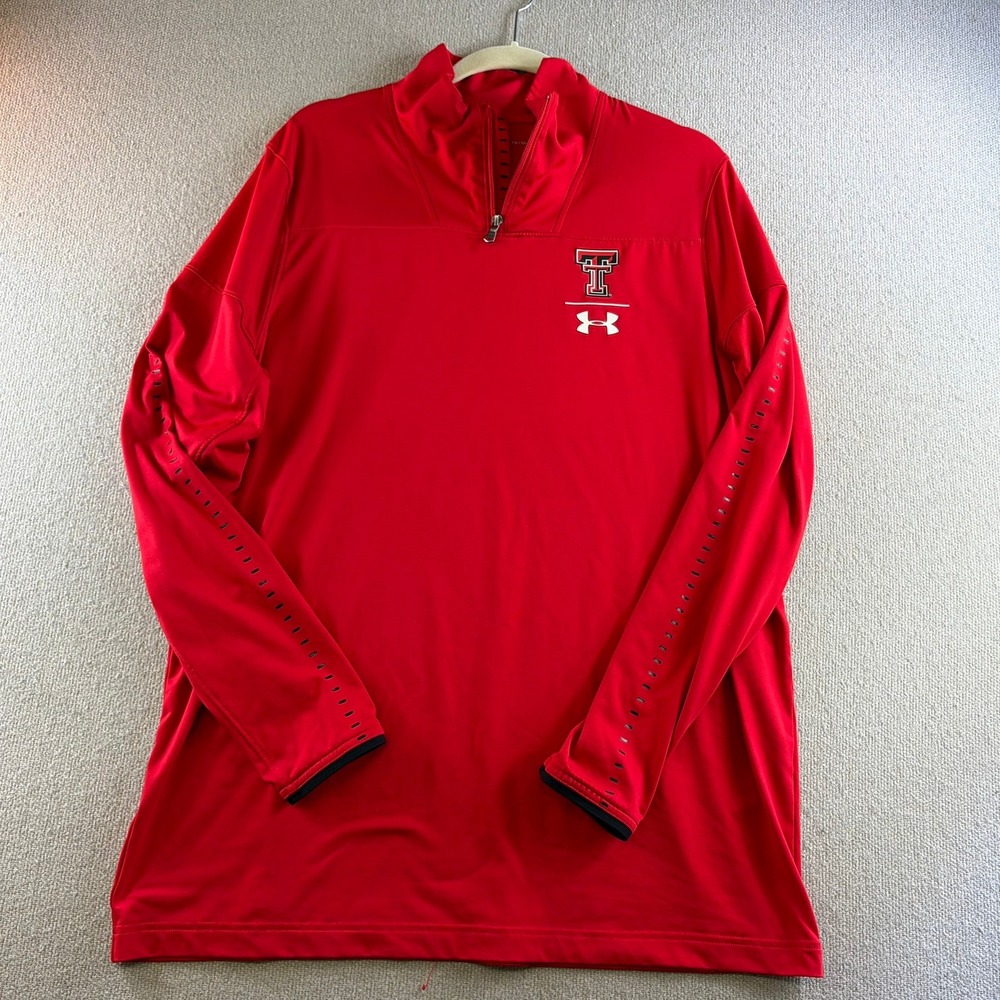 XL Under Armour Texas Tech Red Raiders men's long sleeve quarter-zip pullover